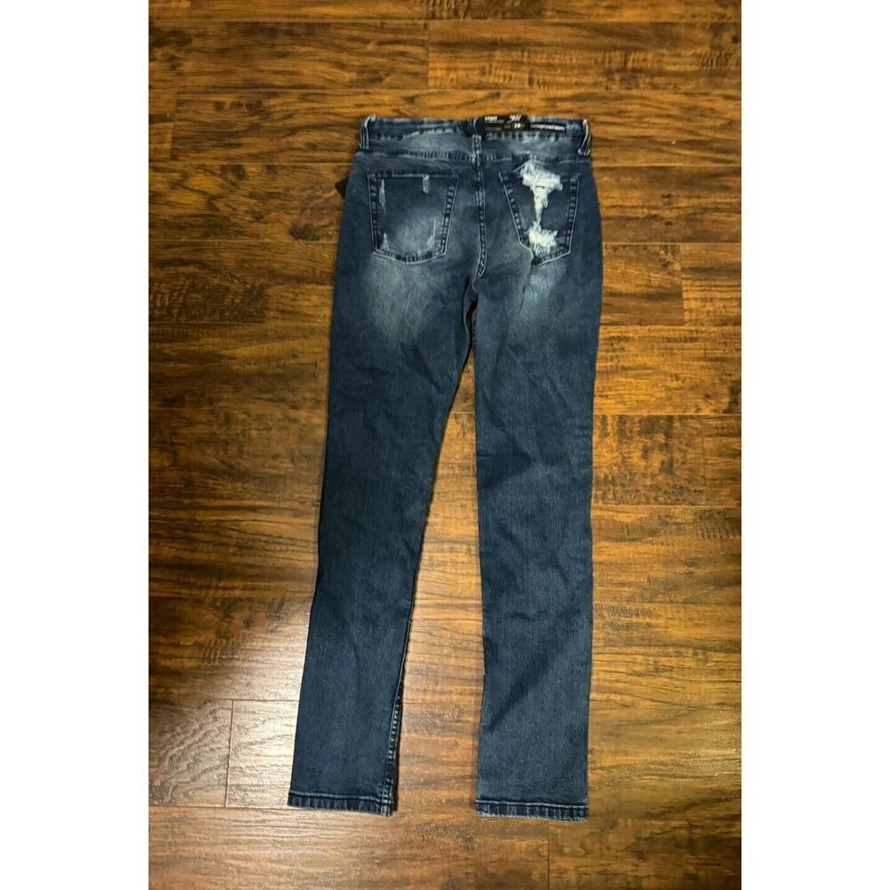 Umgee High Rise Skinny Jeans Sz:28 Medium Blue Distressed